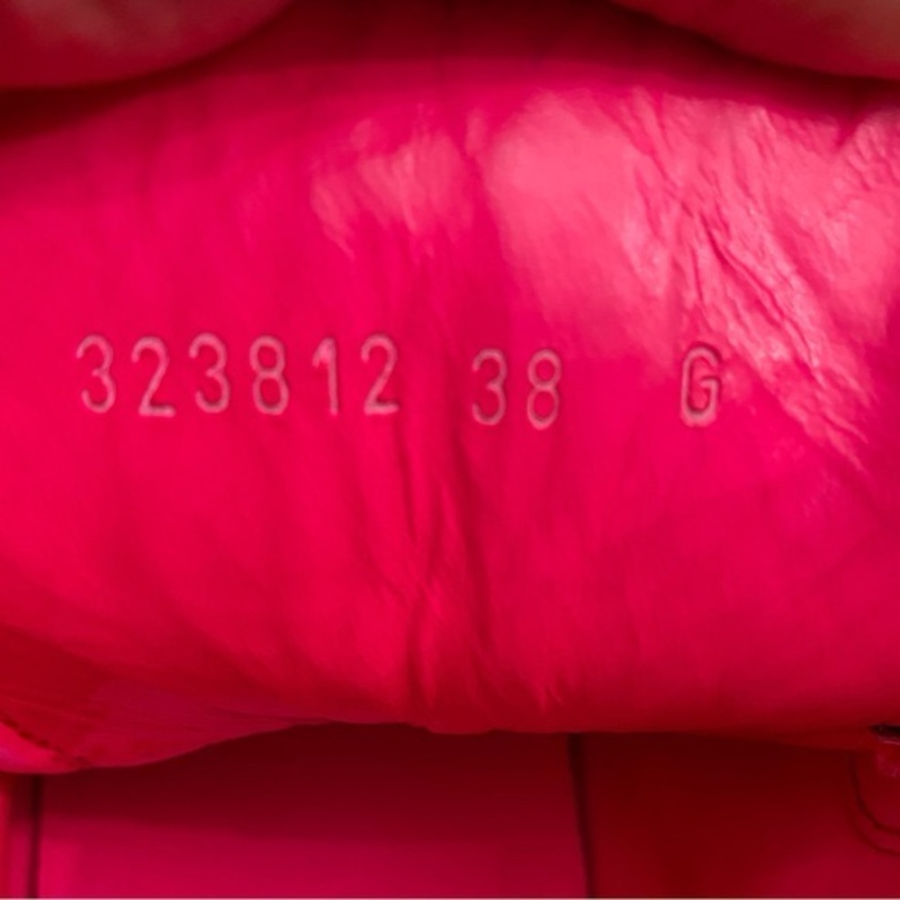 Gucci Mens Leather High Top Coda Hot Pink Sneakers GG on Tongue Size EU 38 US 8 - Picture 3 of 16